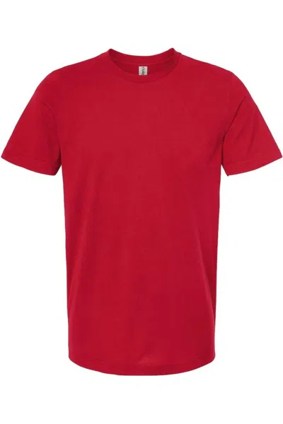 Tultex Combed Cotton T-shirt In Red