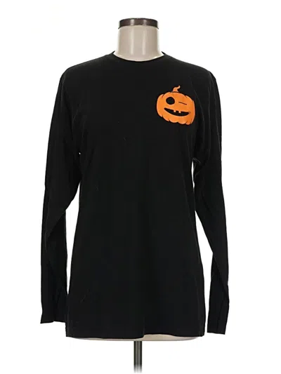 Pre-owned Tultex Long Sleeve T-shirt In Black