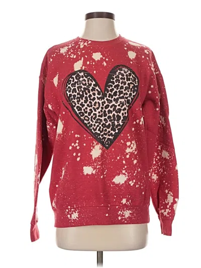 Pre-owned Tultex Pullover Sweater In Red