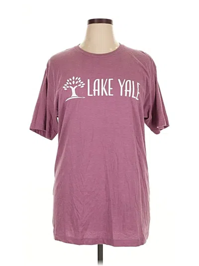 Pre-owned Tultex Short Sleeve T-shirt In Burgundy