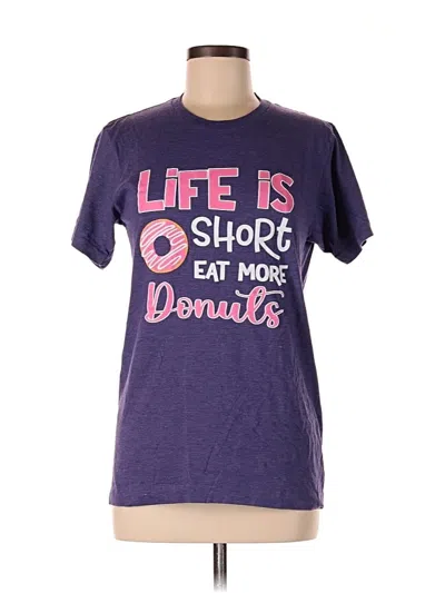 Pre-owned Tultex Short Sleeve T-shirt In Purple