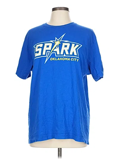 Pre-owned Tultex Short Sleeve T-shirt In Blue