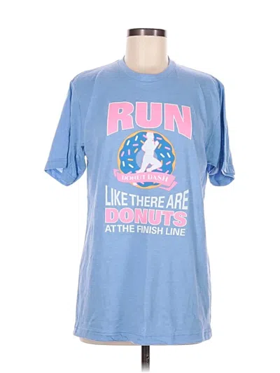 Pre-owned Tultex Short Sleeve T-shirt In Blue