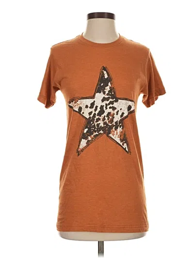 Pre-owned Tultex Short Sleeve T-shirt In Brown