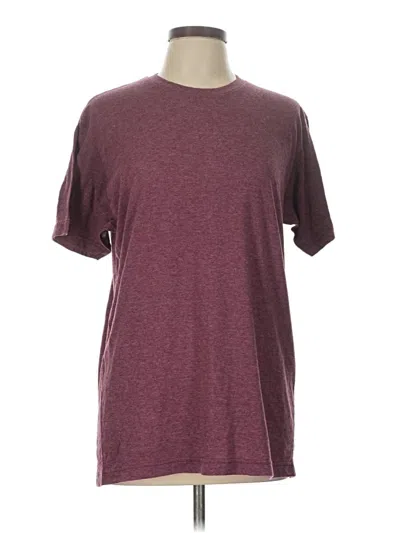 Pre-owned Tultex Short Sleeve T-shirt In Burgundy
