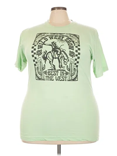 Pre-owned Tultex Short Sleeve T-shirt In Green