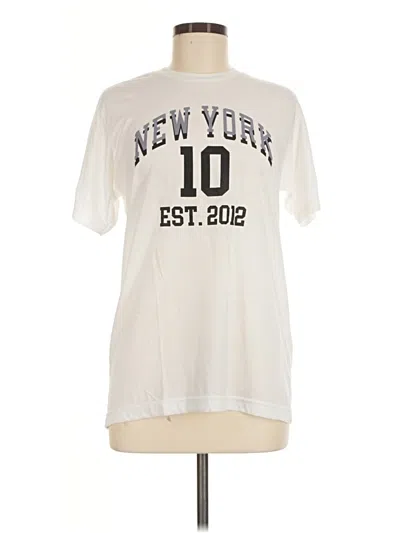 Pre-owned Tultex Short Sleeve T-shirt In Ivory