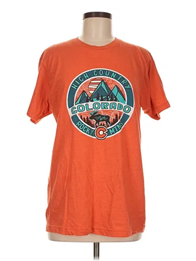 Pre-owned Tultex Short Sleeve T-shirt In Orange