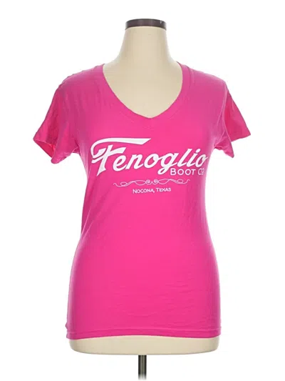 Pre-owned Tultex Short Sleeve T-shirt In Pink