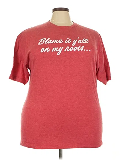 Pre-owned Tultex Short Sleeve T-shirt In Red