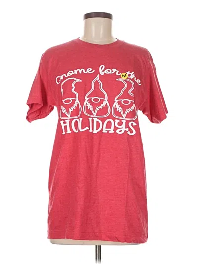Pre-owned Tultex Short Sleeve T-shirt In Red
