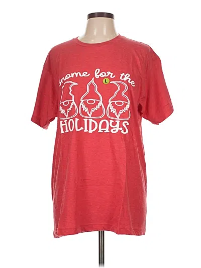 Pre-owned Tultex Short Sleeve T-shirt In Red