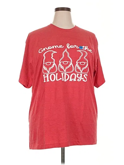 Pre-owned Tultex Short Sleeve T-shirt In Red