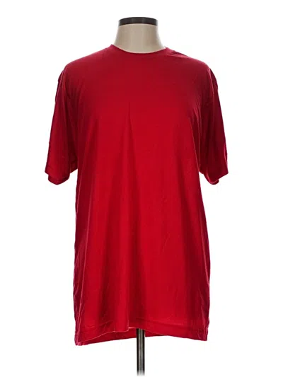 Pre-owned Tultex Short Sleeve T-shirt In Red