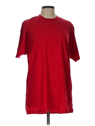 Pre-owned Tultex Short Sleeve T-shirt In Red