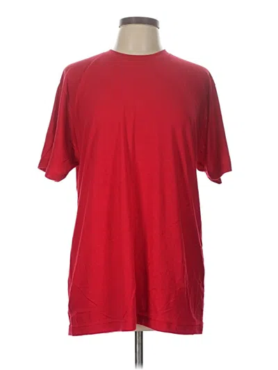 Pre-owned Tultex Short Sleeve T-shirt In Red
