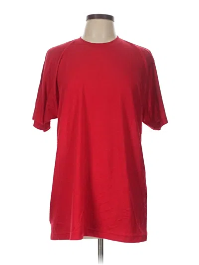 Pre-owned Tultex Short Sleeve T-shirt In Red