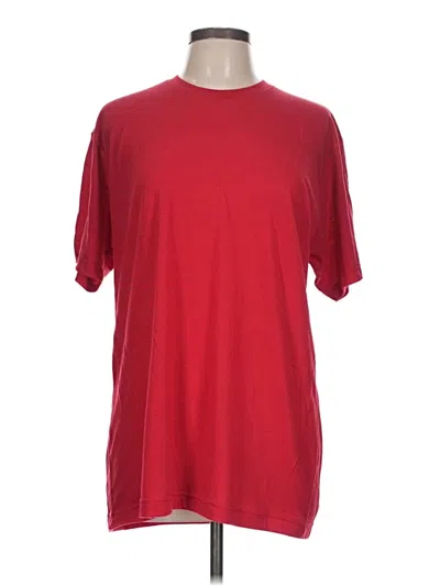 Pre-owned Tultex Short Sleeve T-shirt In Red