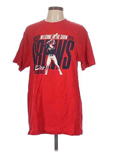 Pre-owned Tultex Short Sleeve T-shirt In Red