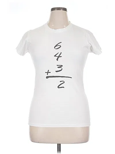 Pre-owned Tultex Short Sleeve T-shirt In White