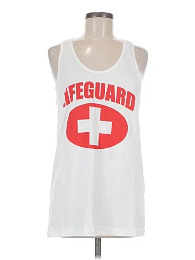 Pre-owned Tultex Sleeveless T-shirt In White