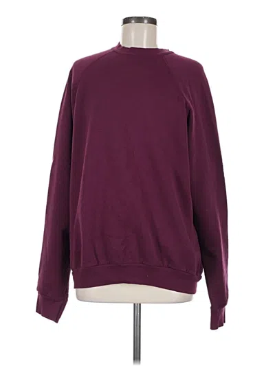 Pre-owned Tultex Sweatshirt In Burgundy