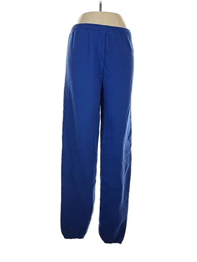 Pre-owned Tultex Track Pants In Blue