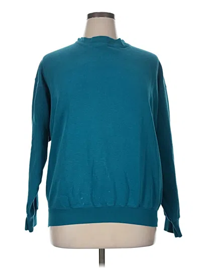 Pre-owned Tultex Turtleneck Sweater In Blue