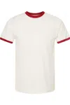 Tultex Unisex Fine Jersey Ringer T-shirt In Multi