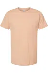 Tultex Unisex Fine Jersey T-shirt In Beige