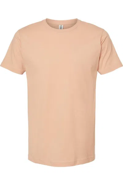 Tultex Unisex Fine Jersey T-shirt In Beige