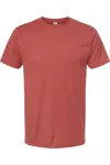 Tultex Unisex Fine Jersey T-shirt In Brown