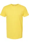 Tultex Unisex Fine Jersey T-shirt In Yellow