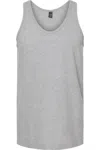 Tultex Unisex Fine Jersey Tank Top In Grey