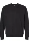 Tultex Unisex Fleece Crewneck Sweatshirt In Black