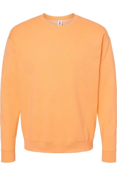 Tultex Unisex Fleece Crewneck Sweatshirt In Orange