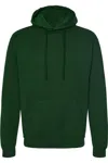 Tultex Unisex Fleece Hooded Sweatshirt In Green