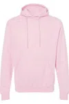 Tultex Unisex Fleece Hooded Sweatshirt In Pink