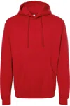 Tultex Unisex Fleece Hooded Sweatshirt In Red
