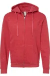 Tultex Unisex Full-zip Hooded Sweatshirt In Multi