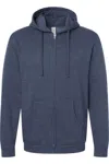 Tultex Unisex Full-zip Hooded Sweatshirt In Multi