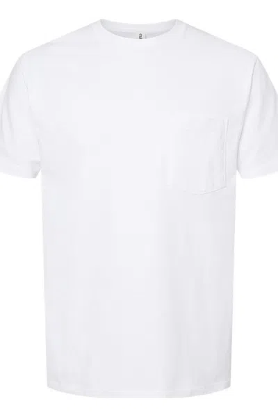 Tultex Unisex Heavyweight Pocket T-shirt In White