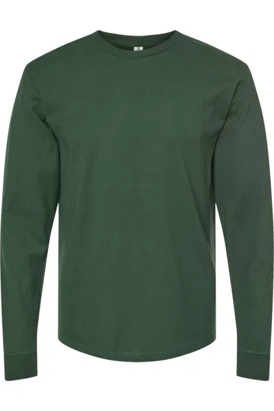 Tultex Unisex Jersey Long Sleeve T-shirt In Green