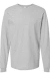 Tultex Unisex Jersey Long Sleeve T-shirt In Grey