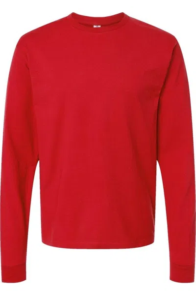 Tultex Unisex Jersey Long Sleeve T-shirt In Red