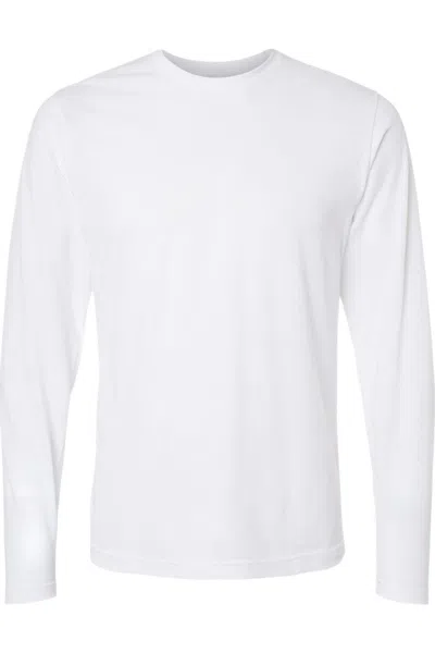 Tultex Unisex Poly-rich Long Sleeve T-shirt In White