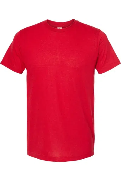 Tultex Unisex Poly-rich T-shirt In Red
