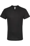 Tultex Unisex Poly-rich V-neck T-shirt In Black