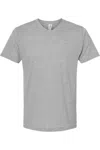 Tultex Unisex Poly-rich V-neck T-shirt In Grey