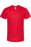 Tultex Unisex Poly-rich V-neck T-shirt In Red